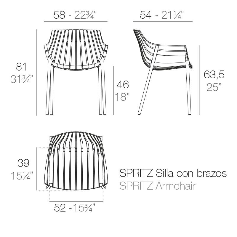 Spritz armchair
