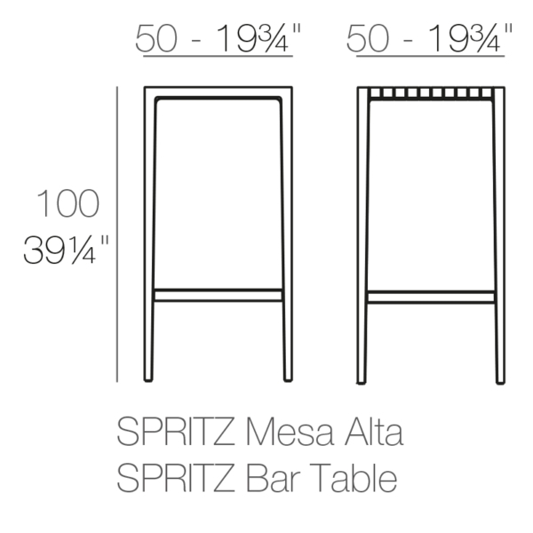 Spritz bāra galds