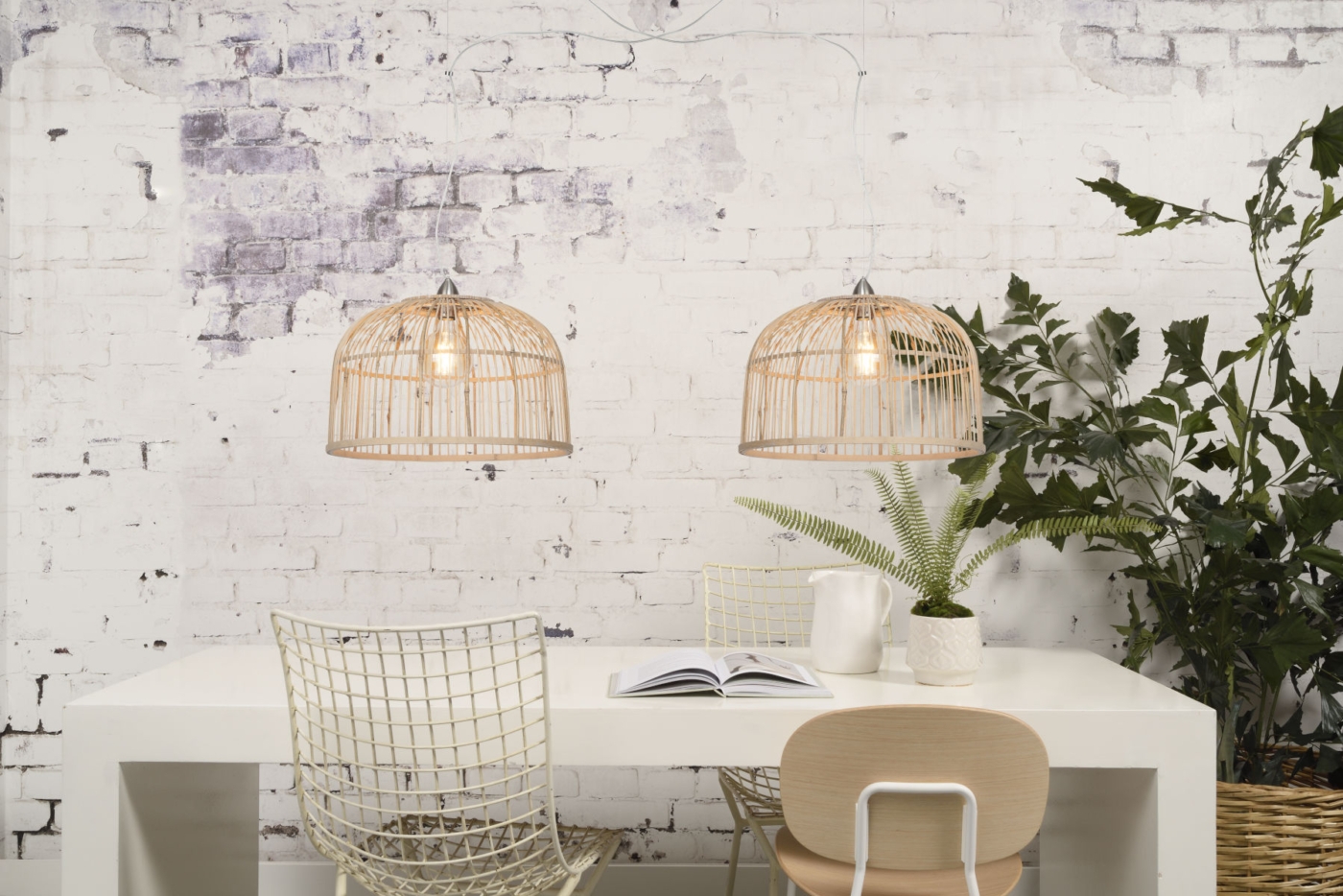 Bambusa piekaramā lampa Borneo (L)