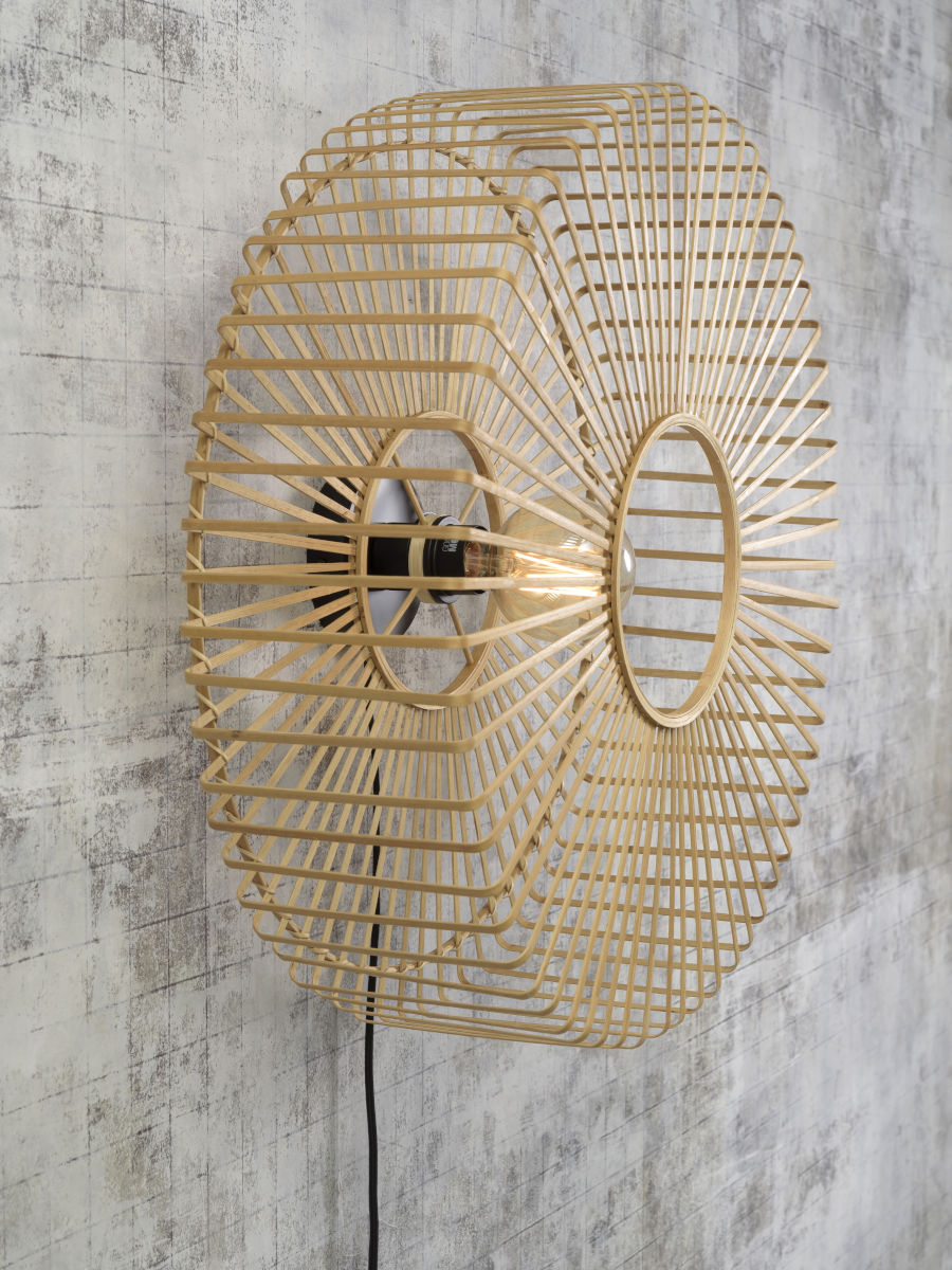 Apaļa sienas lampa Bromo (L)