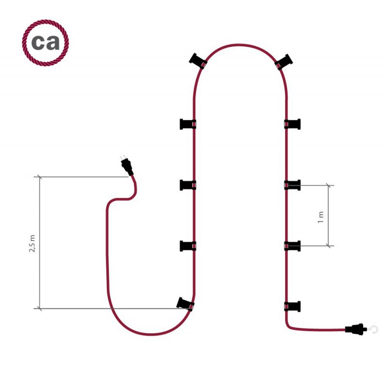 Lumet āra lampiņu virtene