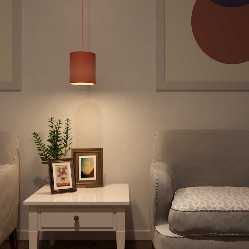 Sarkanīgi oranža piekaramā lampa