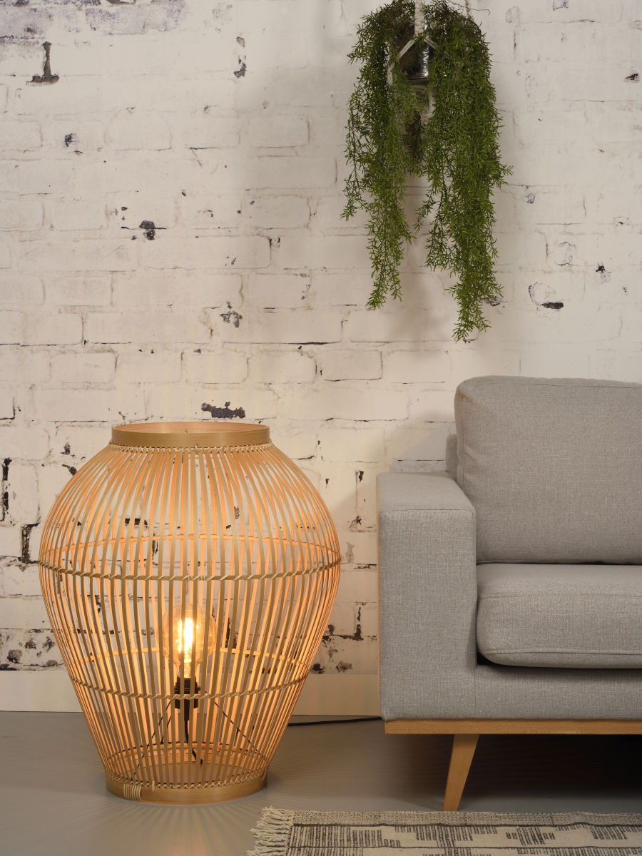 Bambusa grīdas lampa Tuvalu (L)