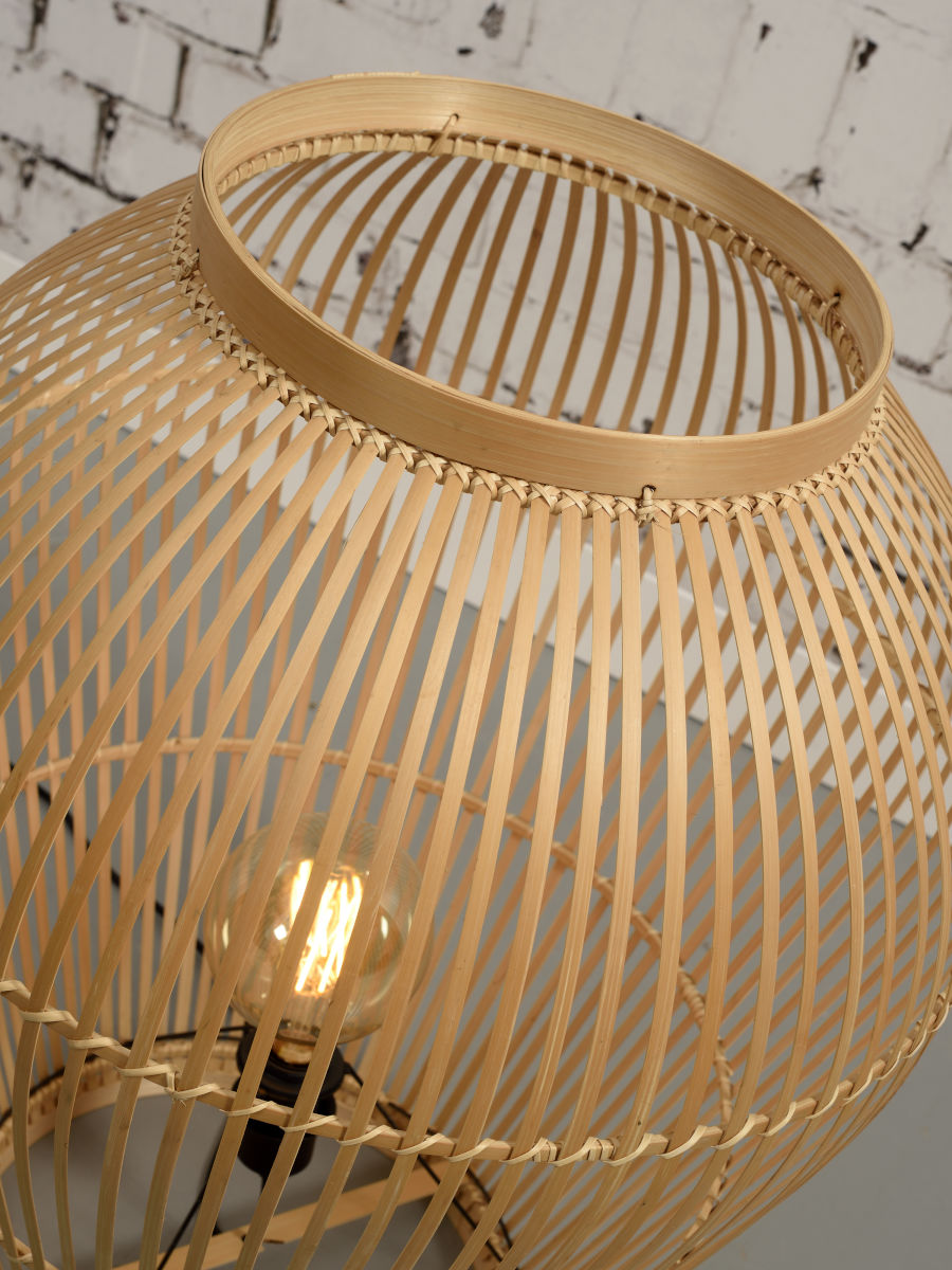 Bambusa grīdas lampa Tuvalu (L)