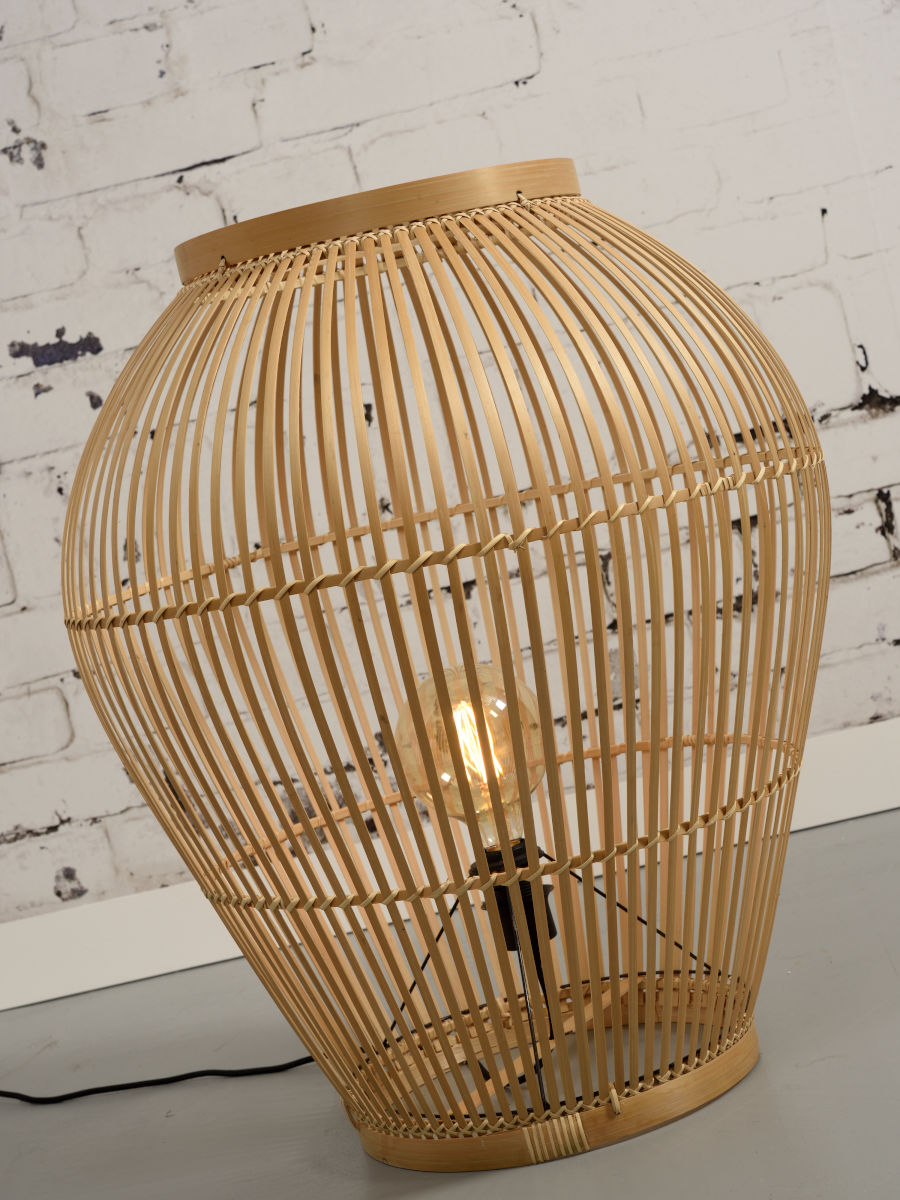 Bambusa grīdas lampa Tuvalu (L)