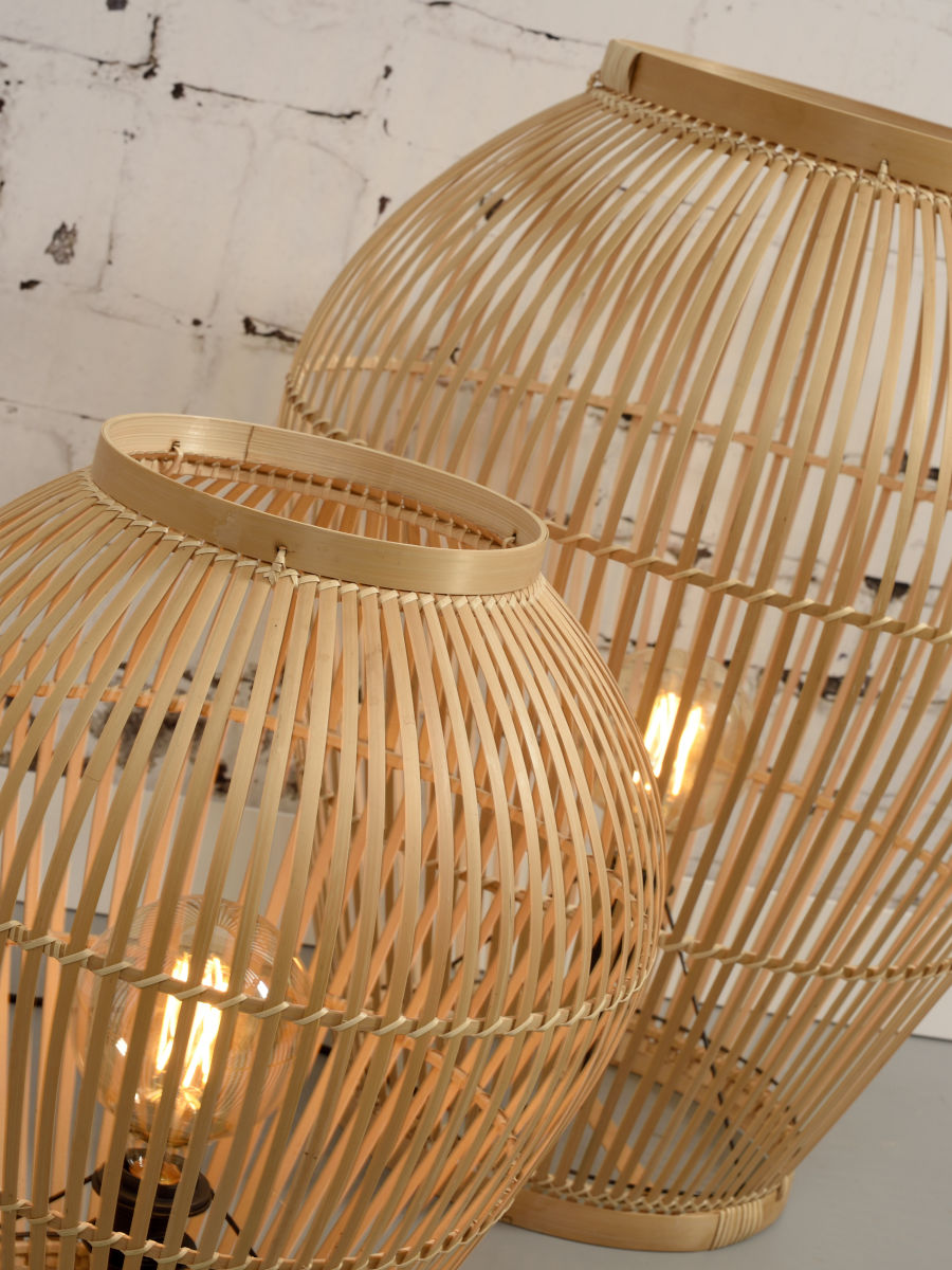Bambusa grīdas lampa Tuvalu (L)
