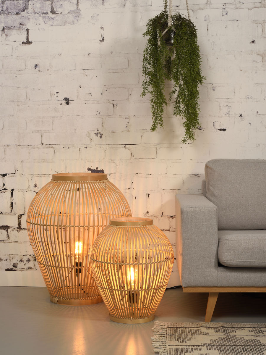 Bambusa grīdas lampa Tuvalu (L)