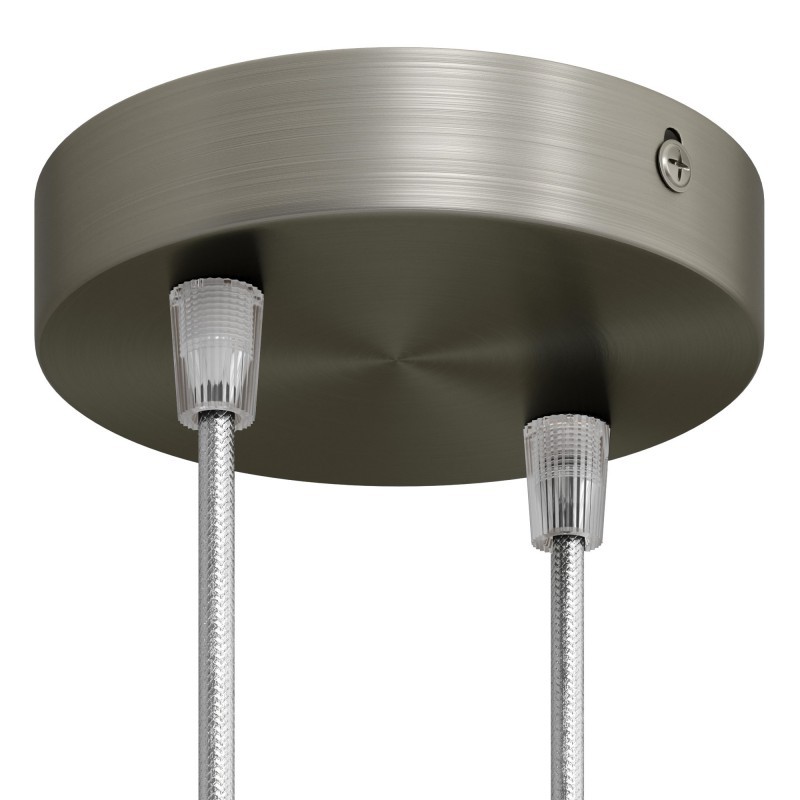 Lampas pamatne ar 2 izvadiem (Brushed Titanium)