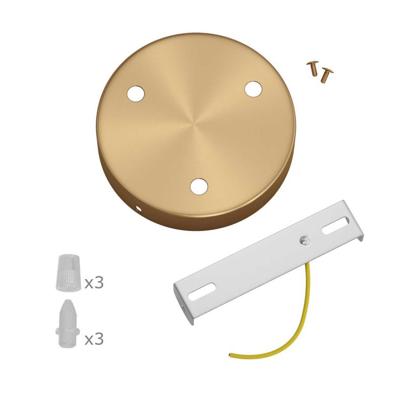 Lampas pamatne ar 3 izvadiem (Brushed bronze)