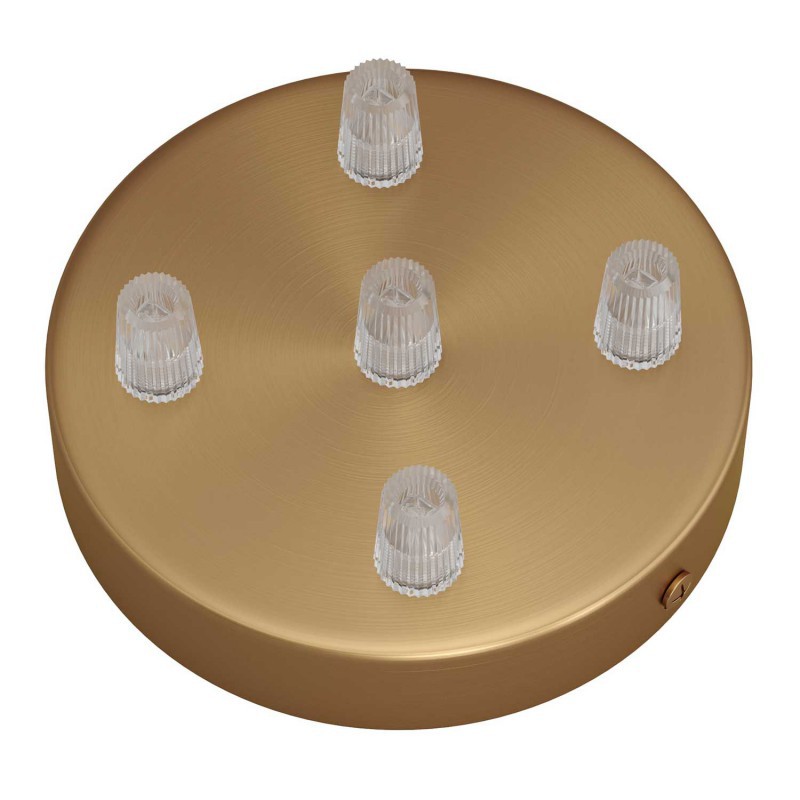 Lampas pamatne ar 5 izvadiem (Brushed bronze)