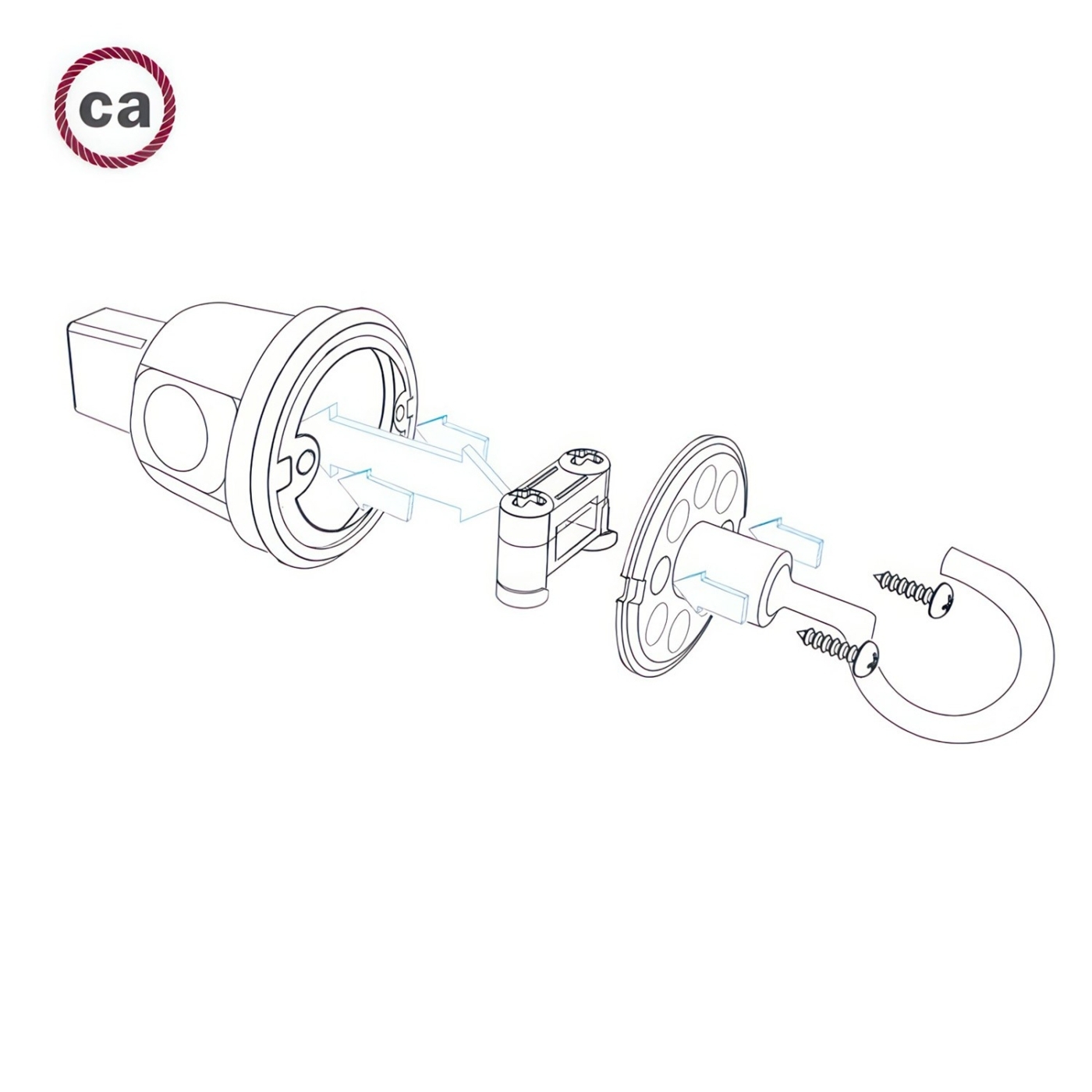 Āķis Lumet gaismas virtenei