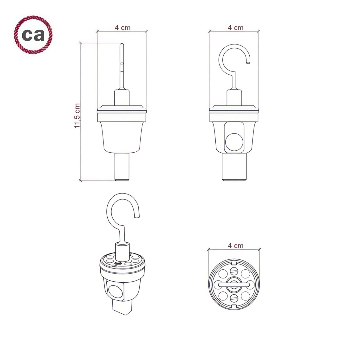 Āķis Lumet gaismas virtenei